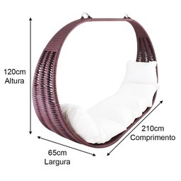 Big Balanço Tailândia em Alumínio com Almofadas Impermeáveis Jardim, Piscina, Área, Edícula Trama Or - 4