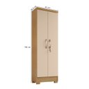 Ver imagem 4 de Kit Cômoda Sapateira 1 Porta 4 Gavetas e Multiuso 2 Portas Porto Belo Carvalho Off White