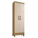 Ver imagem 5 de Kit Cômoda Sapateira 1 Porta 4 Gavetas Porto Belo Com Multiuso Cairo 2 Portas Carvalho Off White Cli