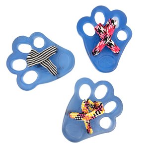 Kit 3 Brinquedo Mordedor Sandália Dog Cristal Cor: Azul