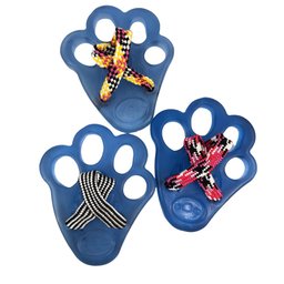 Kit 3 Brinquedo Mordedor Sandália Dog Cristal Cor: Azul - 3