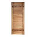Ver imagem 2 de Folha de Porta Madeira Maciça 80x210x3,5cm Ziby Castle Cedro Rosa