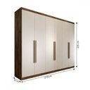 Ver imagem 5 de Guarda-roupa Casal Madalena 6 Portas 6 Gavetas 100% Mdf - Panorama Móveis