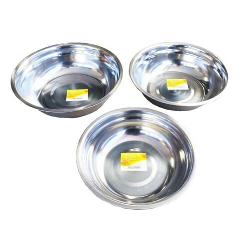 KIT C/3 BACIAS TIGELAS INOX CUMBUCA MULTIUSO - 2