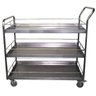 Carrinho Auxiliar em aço inox AISI 304 com 3 Planos Therj CC3P A - 40cm x 40cm x 90cm - 2