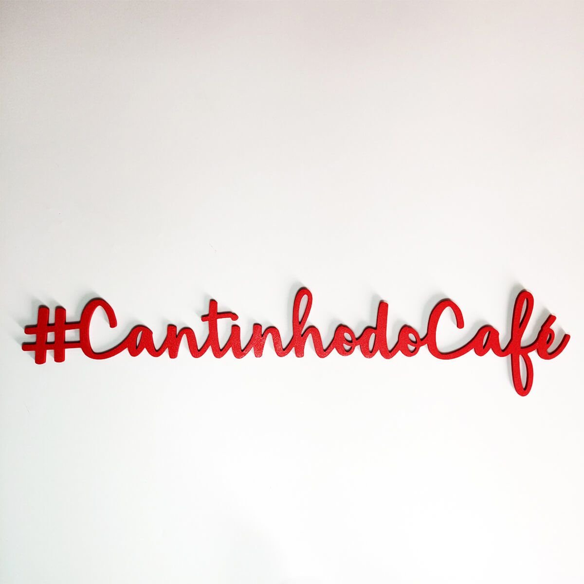 Lettering #cantinhodocafe Woodhead Preto 50 cm - 3