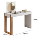 Ver imagem 6 de Mesa Escrivaninha Office Penteadeira Play Moderna Espelho Branco Fosco com Cinamomo