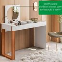 Ver imagem 4 de Mesa Escrivaninha Office Penteadeira Play Moderna Espelho Branco Fosco com Cinamomo