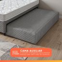 Ver imagem 3 de Bicama Box Solteiro com Auxiliar e Colchão Double Face 100% D33 Eden 88x188x50cm Herval