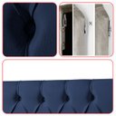 Ver imagem 7 de Cabeceira Painel Estofada Paris Suede Azul Solteiro 90cm para Cama Box