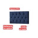 Ver imagem 6 de Cabeceira Painel Estofada Paris Suede Azul Solteiro 90cm para Cama Box