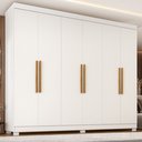 Ver imagem 1 de Guarda Roupa 6 Portas com pés Paris Espresso Móveis