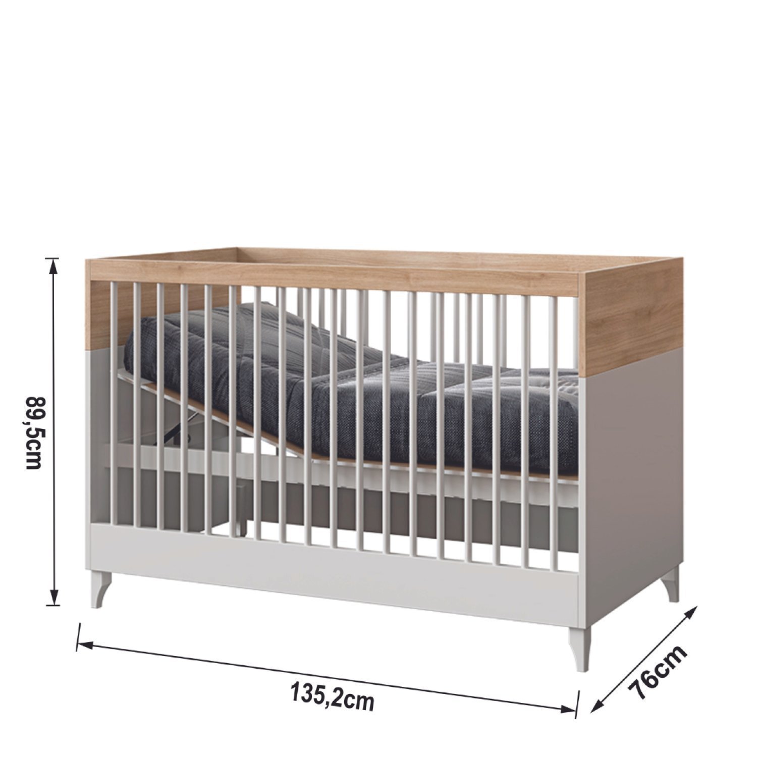 Berço Mini Cama Dengo Divicar Móveis MadeiraMadeira