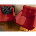 Ver imagem 5 de Kit 2 Cadeiras para Mesa de Jantar Estofada Cozinha Decor Resistente Confortável