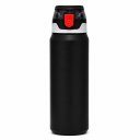 Ver imagem 1 de Garrafa Térmica Ms-968 800ml Isolada Canudo Squeeze Quente e Frio:Preto