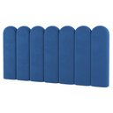 Ver imagem 1 de Painel Cabeceira Cama Box Casal King Size Lana 195cm Suede Azul - Desk Design