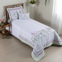 Ver imagem 3 de Kit Edredom Girl Solteiro Infantil 300 Fios Estampa Jardins 4 Pçs