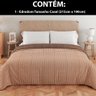 Edredom Casal Dupla Face Aveludado Coberdrom Antialérgico 230x190 Cm Bf Colchões - 2