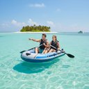 Ver imagem 7 de Bote Barco Caiaque Inflavel 2 Pessoas Reforçado Remo Inflador Pesca Praia Passeio Verao Iate Lancha