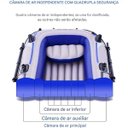 Ver imagem 3 de Bote Barco Caiaque Inflavel 2 Pessoas Reforçado Remo Inflador Pesca Praia Passeio Verao Iate Lancha
