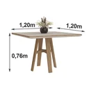 Ver imagem 3 de Conjunto Sala de Jantar Mesa com Vidro e 4 Cadeiras Cristal