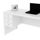 Ver mais imagens de Kit 2 Peças com Escrivaninha 3 Gavetas e Armário Baixo  2 Portas