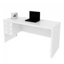 Ver imagem 7 de Kit 2 Peças com Escrivaninha 3 Gavetas e Armário Baixo  2 Portas