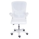 Ver imagem 2 de Cadeira Escritório Giratória Nr-17 Diretor Bogotá Or Design Tela Mesh Branca Base Rodízio Nylon
