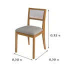 Ver imagem 5 de Conjunto Sala de Jantar Mesa com Vidro e 6 Cadeiras Madeira Maciça Tauari Ônix 