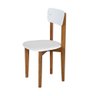 Conjunto Mesa de Jantar Base Madeira Maciça com 4 Cadeiras Elisa Ideal para Apartamenteo 80 X 80 Bra - 3