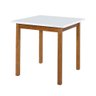 Conjunto Mesa de Jantar Base Madeira Maciça com 4 Cadeiras Elisa Ideal para Apartamenteo 80 X 80 Bra - 3