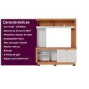 Ver mais imagens de Estante Home Theater para Tv até 50" 2 Portas Valença Freijó Off White