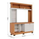 Ver imagem 7 de Estante Home Theater para Tv até 50" 2 Portas Valença Freijó Off White