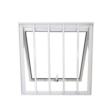 Janela Vitro Maxim Ar Alumínio Branco 60 x 60 Veneza Vidro Mini-Boreal com Grade