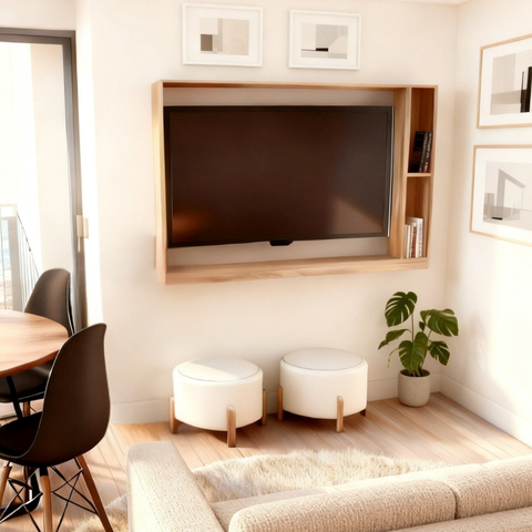 Estante Suspensa para TV até 50" 136cm Byhouse