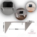 Ver imagem 4 de Mesa de Computador Suspensa Status:branco