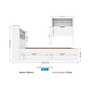 Ver imagem 3 de Cama Solteiro Invicta C/ 2 Gavetas Branco - Santos Andirá