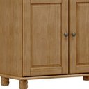 Ver imagem 7 de Armário de Cozinha Rústico com Cristaleira 4 Portas 2 Gavetas Lazuli F06 Freijó - Lyam Decor