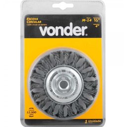 Escova circular torcida 4x1/2" rosca m14 12500rpm - 2