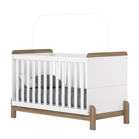 Berço Mini Cama Ternura Branco/jequitibá - Henn