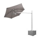Ver imagem 2 de Ombrelone Lateral - 2,40m de Diâmetro - em Alumínio - Base Cachepô - Persianet - 07 – Cinza