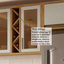 Ver imagem 7 de Cozinha Completa Modulada 6 Peças com Tampo 100% MDF Barbados Bege/Amêndoa/Off-White Espresso Móveis