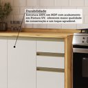 Ver imagem 6 de Cozinha Completa Modulada 6 Peças com Tampo 100% MDF Barbados Bege/Amêndoa/Off-White Espresso Móveis
