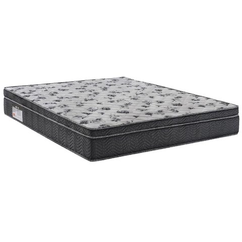 Colchão Casal Ortobom ISO 100 Ortopillow D33 Grafite e Branco 138x188x28