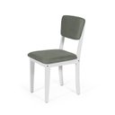 Ver imagem 3 de Kit 6 Cadeiras de Jantar Madeira Maciça Estofadas Ella Branco e Cinza - Straub Web