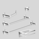 Ver imagem 3 de Kit de Acessórios para Banheiro Alto Brilho 5 Peças Grego Metal 2180at