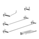 Ver imagem 1 de Kit de Acessórios para Banheiro Alto Brilho 5 Peças Grego Metal 2180at