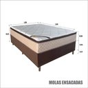 Ver imagem 2 de Colchão Casal Fiori Molas Ensacadas + Base 138x188x67