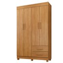 Ver imagem 1 de Guarda Roupa Leblon 4 Portas 2 Gavetas 5 Prateleiras - Benetil