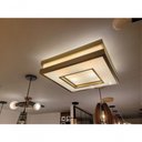 Ver imagem 4 de Plafon Moderno Modular 50cm Dourado Sala Mesa Quarto Cozinha